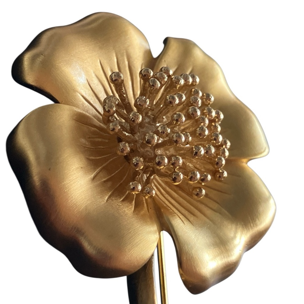 Gold Flower Brooche Givenchy